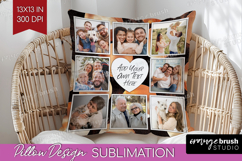 Rose Gold Photo Pillow PNG - Abstract Picture Frame Pillow Product Image 1