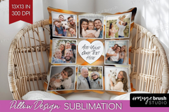 Rose Gold Photo Pillow PNG - Abstract Picture Frame Pillow Product Image 1