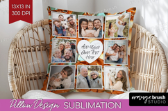 Rose Gold Photo Pillow PNG - Abstract Picture Frame Pillow Product Image 1