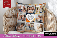 Rose Gold Photo Pillow PNG - Abstract Picture Frame Pillow Product Image 1
