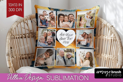Rose Gold Photo Pillow PNG - Abstract Picture Frame Pillow Product Image 1