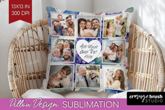 Floral Photo Pillow PNG - Sping Flowers Picture Frame Pillow Product Image 1