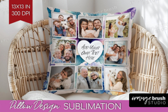 Floral Photo Pillow PNG - Sping Flowers Picture Frame Pillow Product Image 1