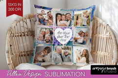 Floral Photo Pillow PNG - Sping Flowers Picture Frame Pillow Product Image 1