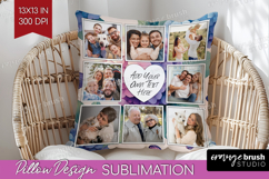 Floral Photo Pillow PNG - Sping Flowers Picture Frame Pillow Product Image 1