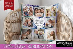 Floral Photo Pillow PNG - Sping Flowers Picture Frame Pillow Product Image 1