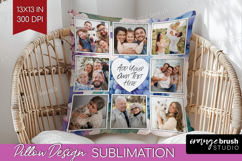 Floral Photo Pillow PNG - Sping Flowers Picture Frame Pillow Product Image 1