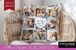 Floral Photo Pillow PNG - Sping Flowers Picture Frame Pillow Product Image 1