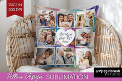 Floral Photo Pillow PNG - Sping Flowers Picture Frame Pillow Product Image 1