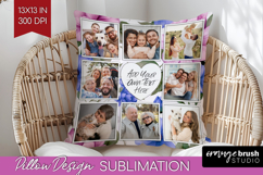 Spring Photo Pillow PNG - Flowers Picture Frame Pillow Cover Product Image 1