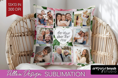 Spring Photo Pillow PNG - Flowers Picture Frame Pillow Cover Product Image 1