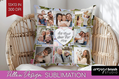 Spring Photo Pillow PNG - Flowers Picture Frame Pillow Cover Product Image 1