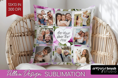 Spring Photo Pillow PNG - Flowers Picture Frame Pillow Cover Product Image 1