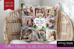 Spring Photo Pillow PNG - Flowers Picture Frame Pillow Cover Product Image 1