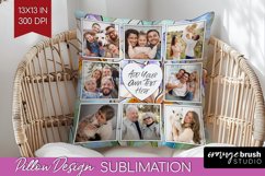 Stained Glass Photo Pillow PNG - Flowers Picture Frame Cover Product Image 1