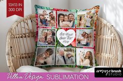 Stained Glass Photo Pillow PNG - Flowers Picture Frame Cover Product Image 1