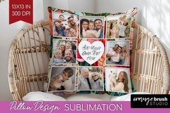 Stained Glass Photo Pillow PNG - Flowers Picture Frame Cover Product Image 1