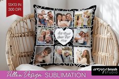 Valentines Day Photo Pillow PNG - Heart Picture Frame Pillow Product Image 1