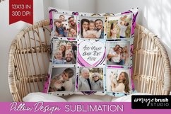 Valentines Day Photo Pillow PNG - Heart Picture Frame Pillow Product Image 1