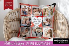 Valentines Day Photo Pillow PNG - Heart Picture Frame Pillow Product Image 1