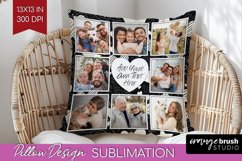 Valentines Day Photo Pillow PNG - Heart Picture Frame Pillow Product Image 1