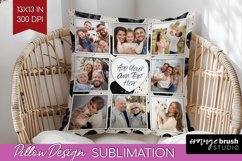 Valentines Day Photo Pillow PNG - Heart Picture Frame Pillow Product Image 1