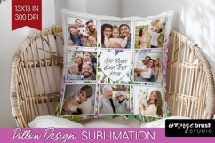 Wildflowers Photo Pillow PNG - Floral Picture Frame Pillow Product Image 1