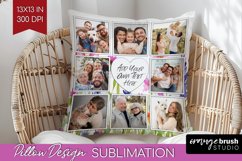 Wildflowers Photo Pillow PNG - Floral Picture Frame Pillow Product Image 1