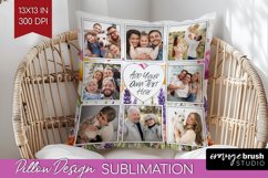 Wildflowers Photo Pillow PNG - Floral Picture Frame Pillow Product Image 1