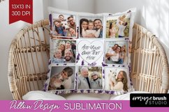 Wildflowers Photo Pillow PNG - Floral Picture Frame Pillow Product Image 1