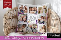 Wildflowers Photo Pillow PNG - Floral Picture Frame Pillow Product Image 1