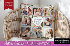 Flowers Photo Pillow PNG - Vintage Floral Picture Frame Product Image 1