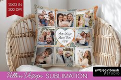 Flowers Photo Pillow PNG - Vintage Floral Picture Frame Product Image 1