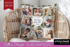 Flowers Photo Pillow PNG - Vintage Floral Picture Frame Product Image 1