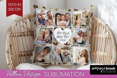 Flowers Photo Pillow PNG - Vintage Floral Picture Frame Product Image 1