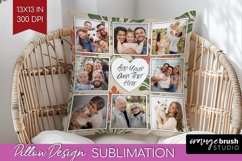 Flowers Photo Pillow PNG - Vintage Floral Picture Frame Product Image 1