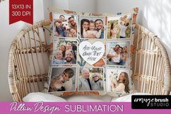 Flowers Photo Pillow PNG - Vintage Floral Picture Frame Product Image 1