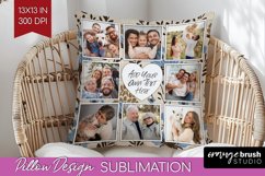 Flowers Photo Pillow PNG - Vintage Floral Picture Frame Product Image 1