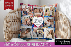 Stained Glass Photo Pillow PNG - Flowers Picture Frame Cover Product Image 1