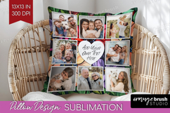 Stained Glass Photo Pillow PNG - Flowers Picture Frame Cover Product Image 1