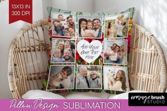 Stained Glass Photo Pillow PNG - Flowers Picture Frame Cover Product Image 1