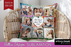 Stained Glass Photo Pillow PNG - Flowers Picture Frame Cover Product Image 1