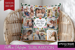 Folk Flowers Photo Pillow PNG - Floral Picture Frame Pillow Product Image 1