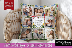 Folk Flowers Photo Pillow PNG - Floral Picture Frame Pillow Product Image 1