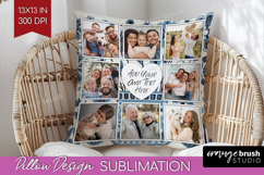 Folk Flowers Photo Pillow PNG - Floral Picture Frame Pillow Product Image 1