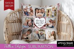 Rose Photo Pillow PNG - Floral Picture Frame Pillow Cover Product Image 1