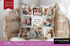 Rose Photo Pillow PNG - Floral Picture Frame Pillow Cover Product Image 1