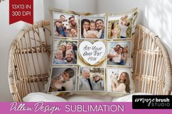 Rose Photo Pillow PNG - Floral Picture Frame Pillow Cover Product Image 1
