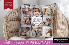 Rose Photo Pillow PNG - Floral Picture Frame Pillow Cover Product Image 1