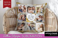 Rose Photo Pillow PNG - Floral Picture Frame Pillow Cover Product Image 1